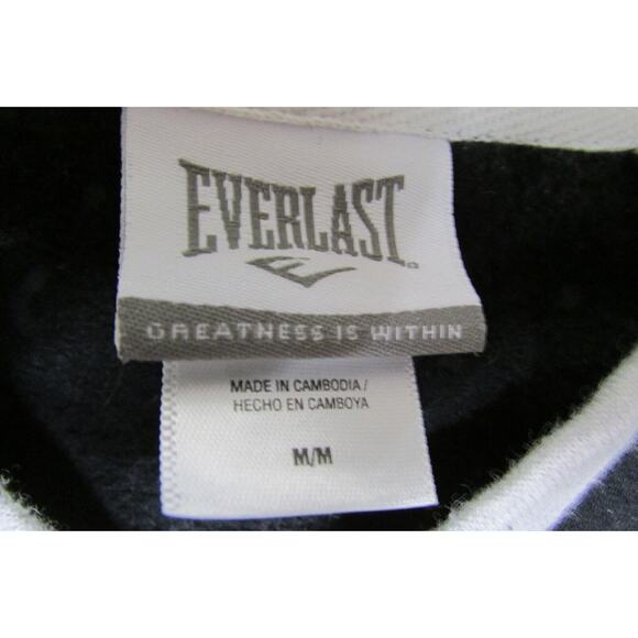 Everlast Sport Hoodie Pullover Size Medium Athletic Stretch Black Pullover - Picture 7 of 8